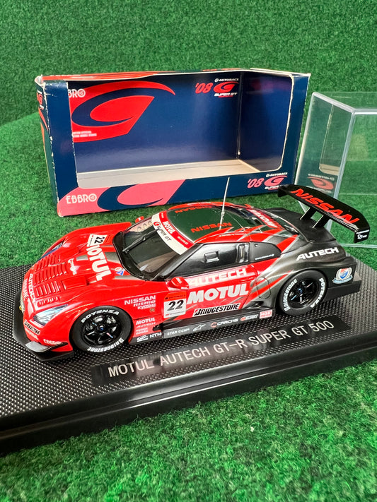 EBBRO SuperGT 2008 Motul Autech Nissan R35 GTR 1/43 Scale Diecast