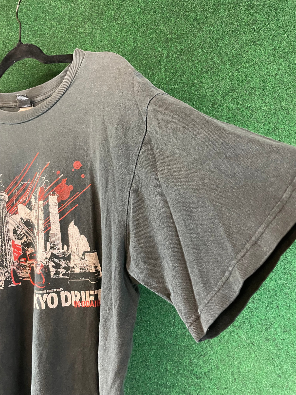 D1GP D1 Grand Prix 2012 Tokyo Drift in Odaiba T-shirt  - Black (XL)