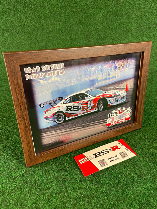 RSR - Nissan Silvia S15 Formula Drift USA Framed Photo & Sticker Set