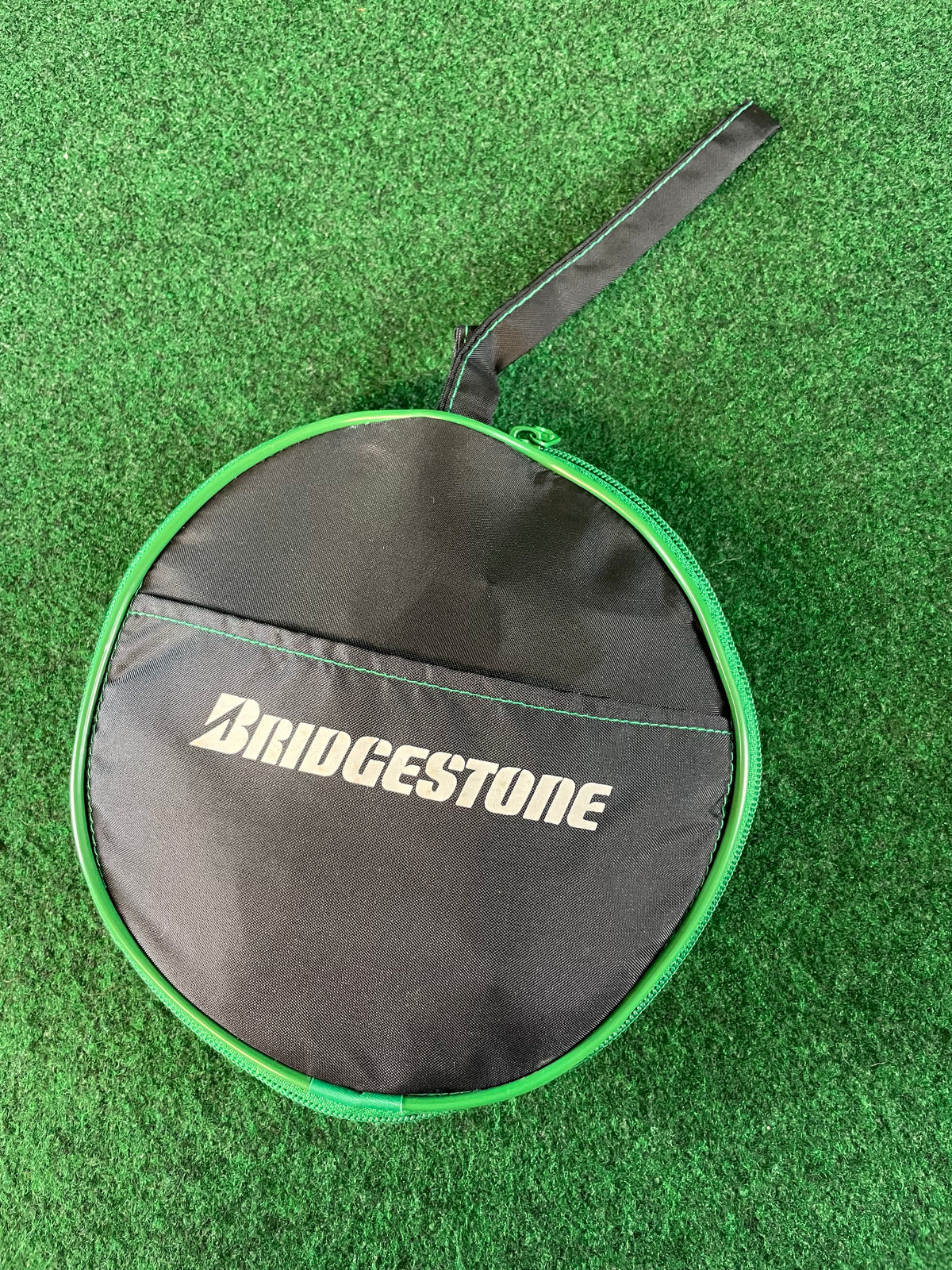 BRIDGESTONE - Black & Green Mini Collapsible Duffle Bag