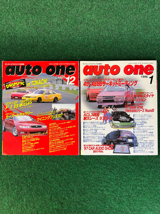 Auto One (Hokkaido) Magazine December 1997 & January 1998 Set