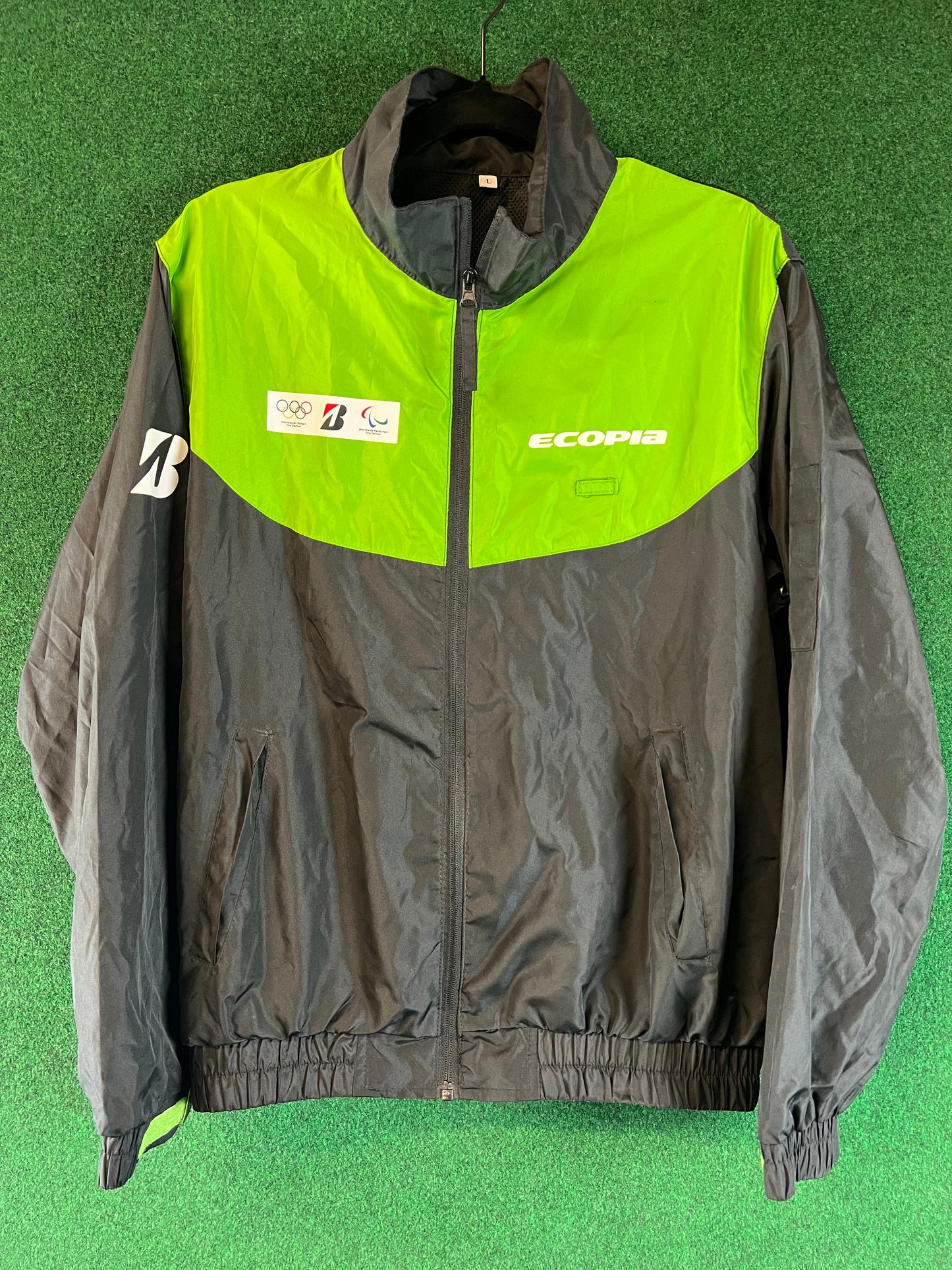 Bridgestone Ecopia - Black/Green Windbreaker Jacket (L)