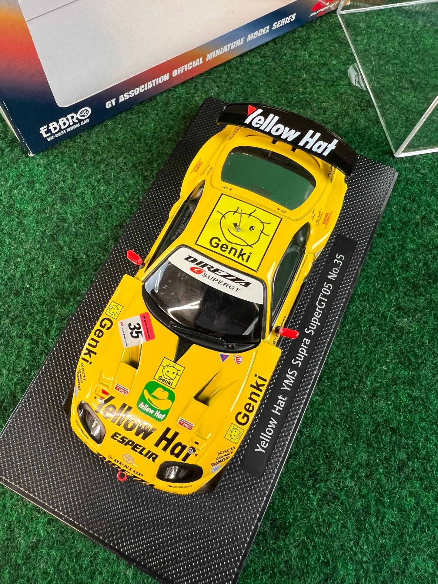 EBBRO 2004 JGTC & 2005 SuperGT Yellow Hat YMS Toyota Supra Set 1/43 Scale Diecast