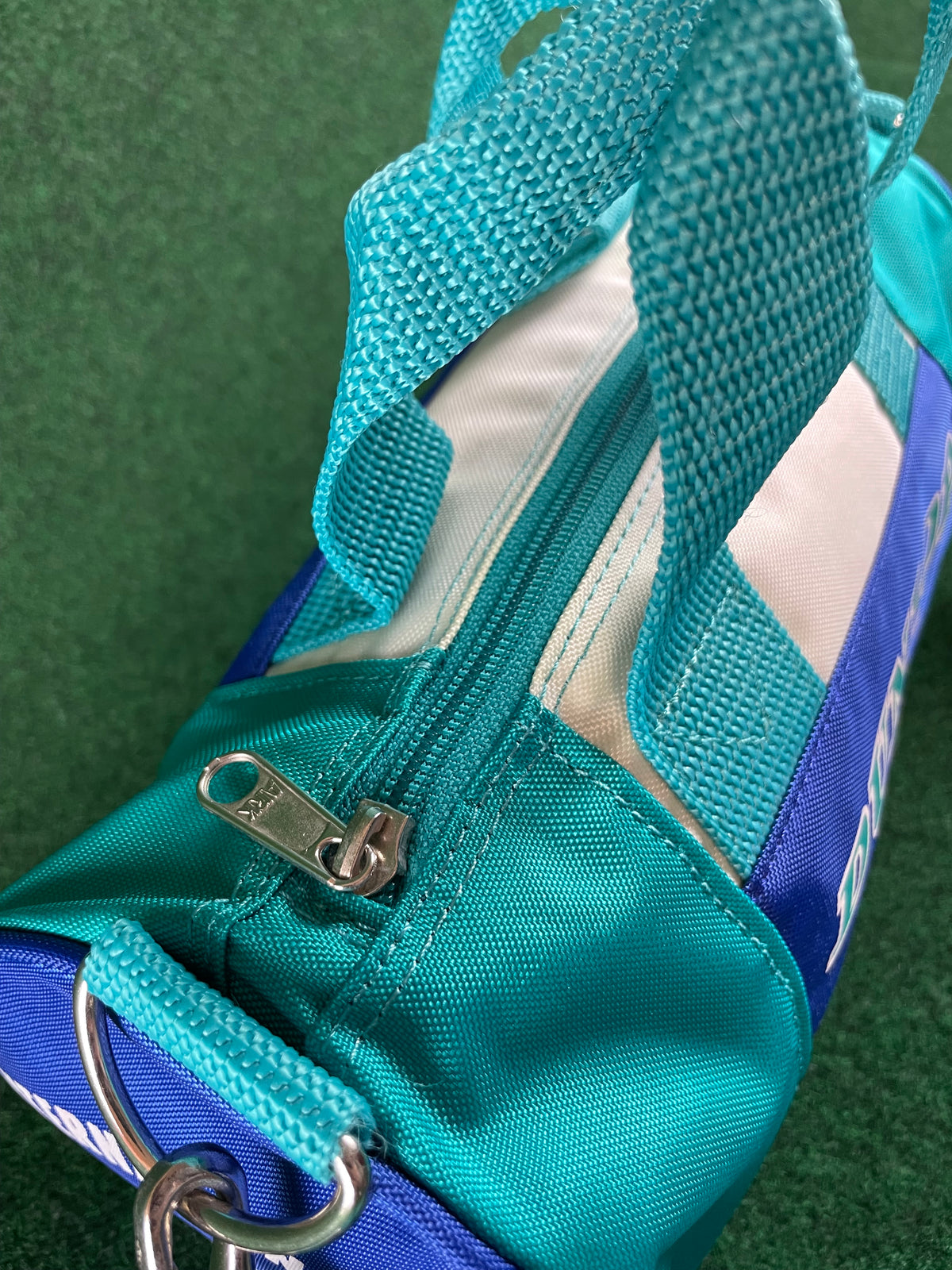 DUNLOP International Tour - Teal & Blue Vintage Mini Duffel Travel Bag