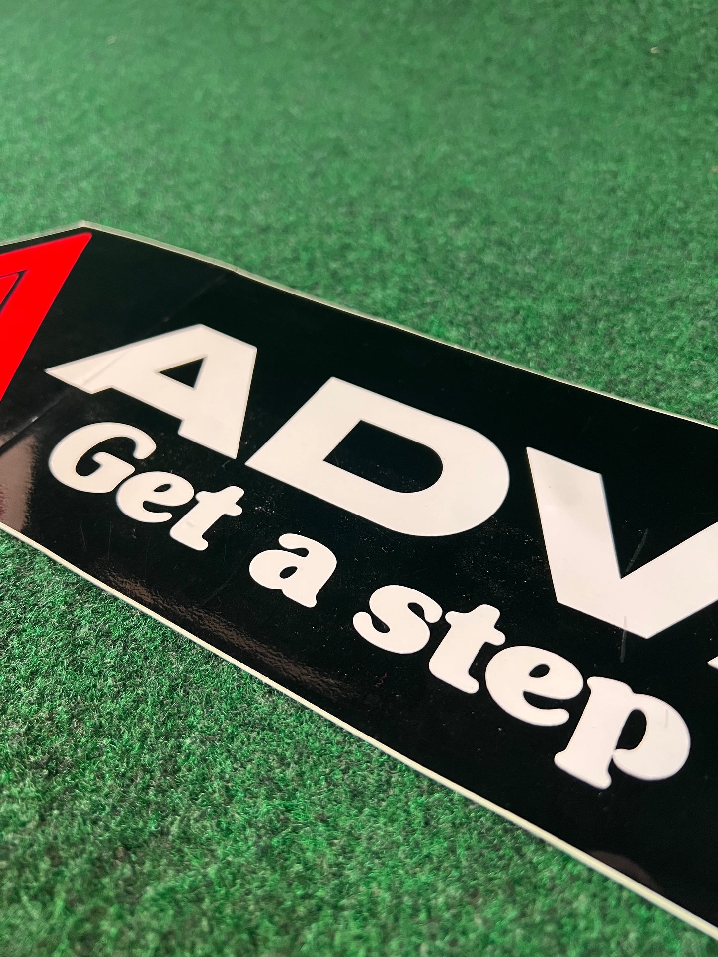 ADVAN Tires “Get a step ahead”Old Logo - Vintage Large Sticker