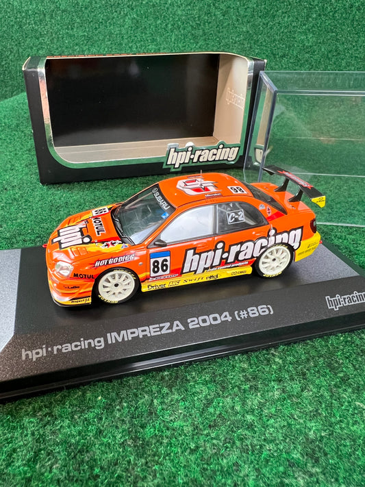HPI Super Taikyu Orange 2004 Subaru Impreza WRX 1/43 Scale Diecast