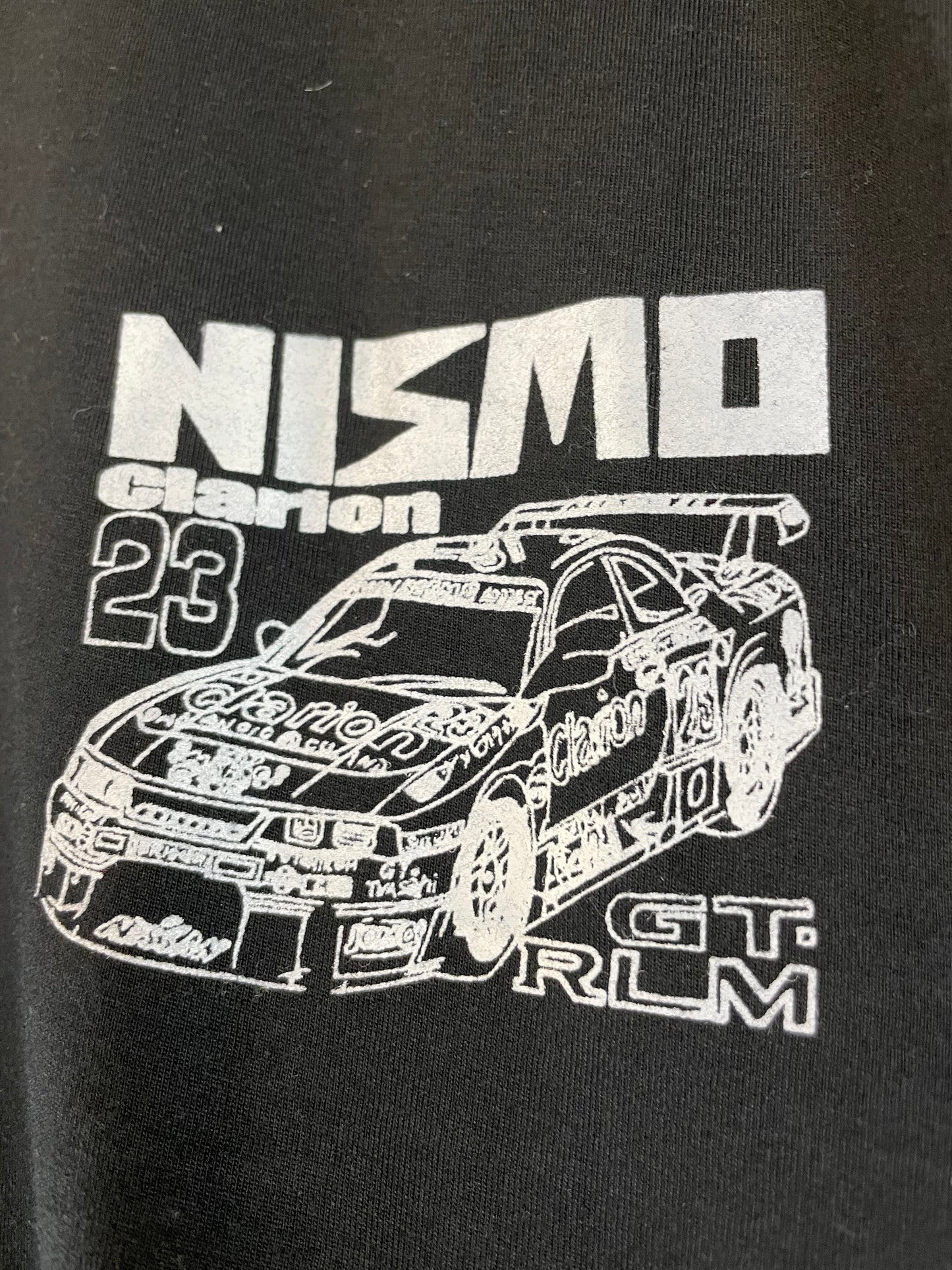 NISMO LMGT Nissan Skyline R33 GT-R Clarion Lemans Car Black T-Shirt