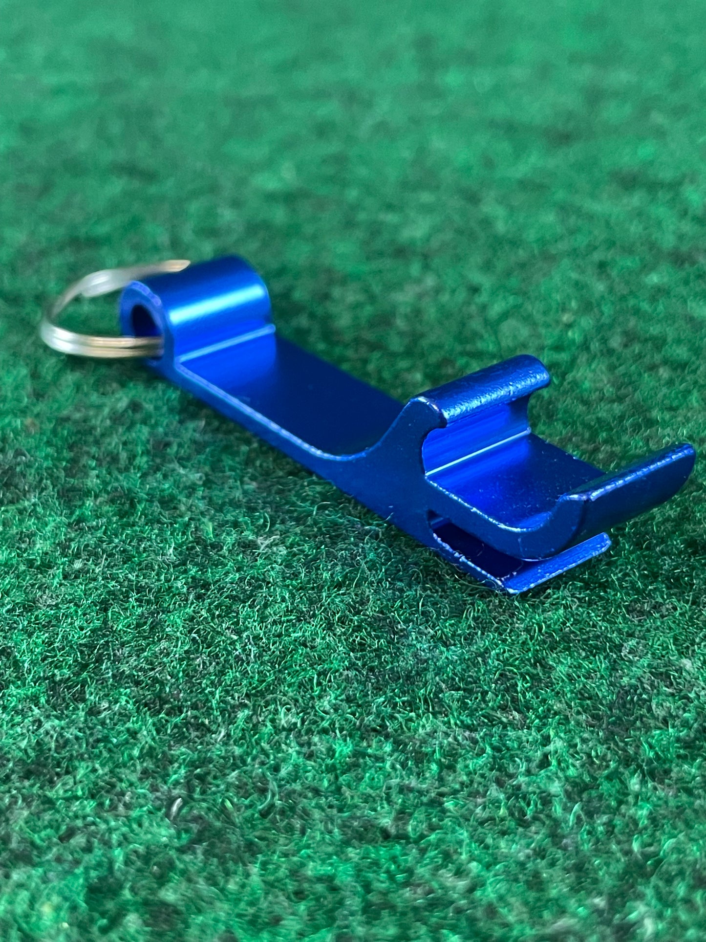 CUSCO - Blue Anodized Aluminum Bottle Opener Keychain
