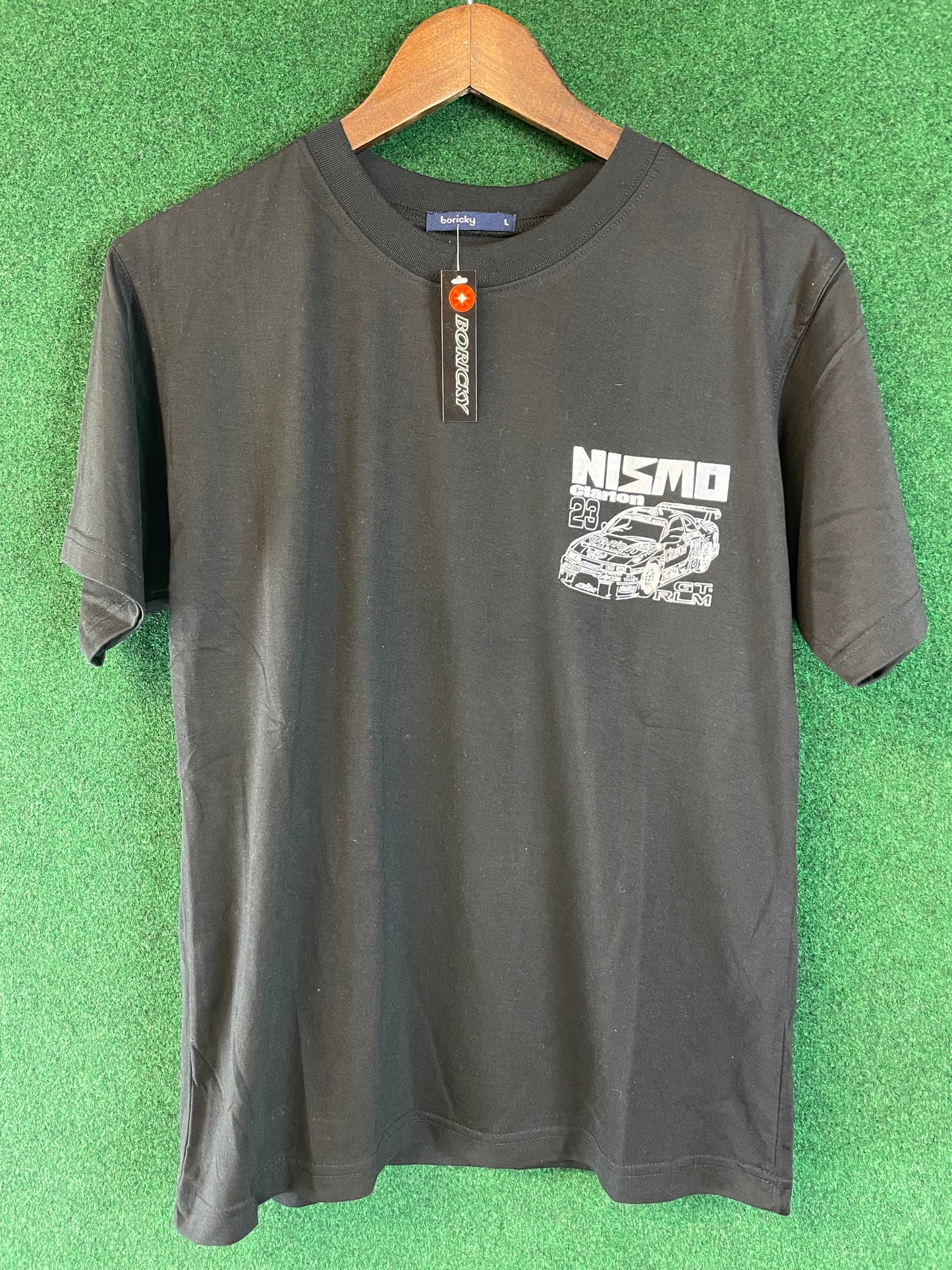 NISMO LMGT Nissan Skyline R33 GT-R Clarion Lemans Car Black T-Shirt