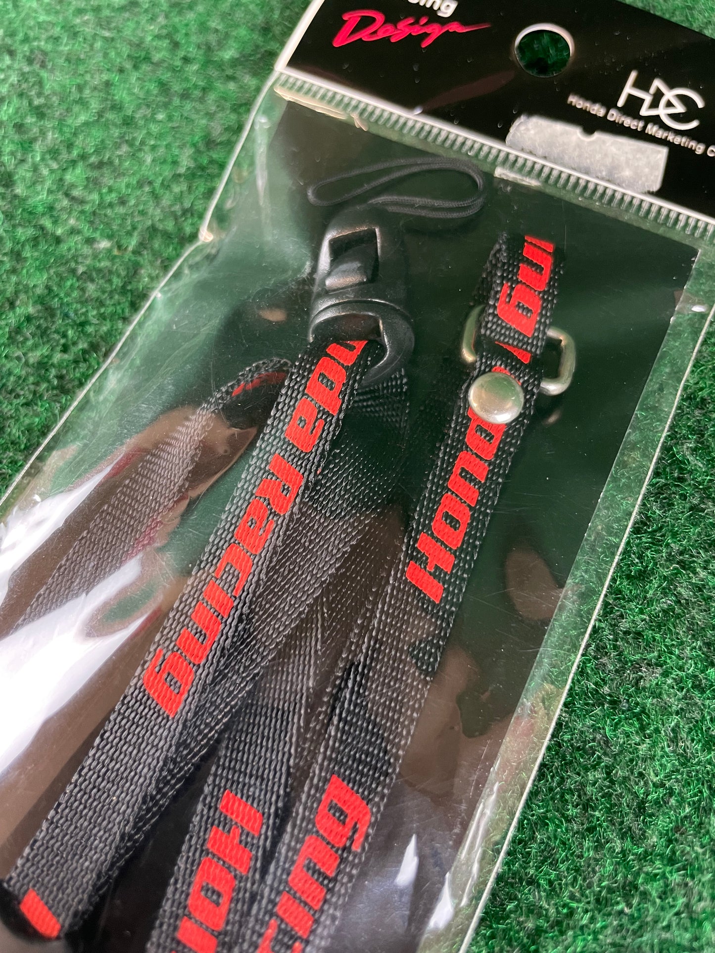 Honda Racing - Black/Red Lanyard Keychain Thin Neck Strap