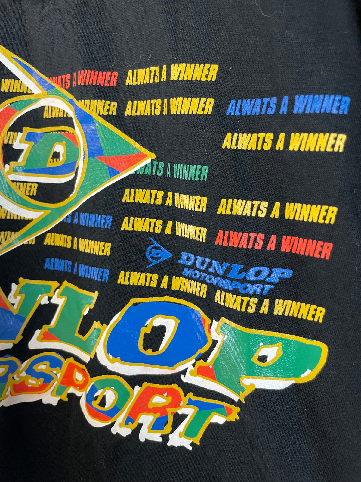 DUNLOP Motorsport - Vintage Black Graphic T-Shirt