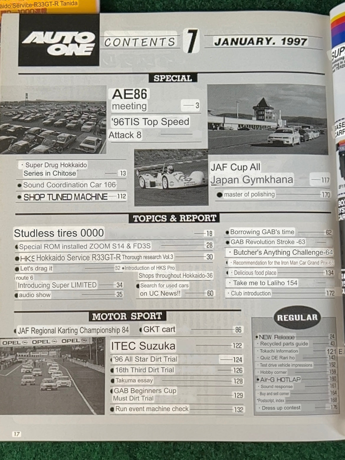 Auto One (Hokkaido) Magazine January & February 1997 Set