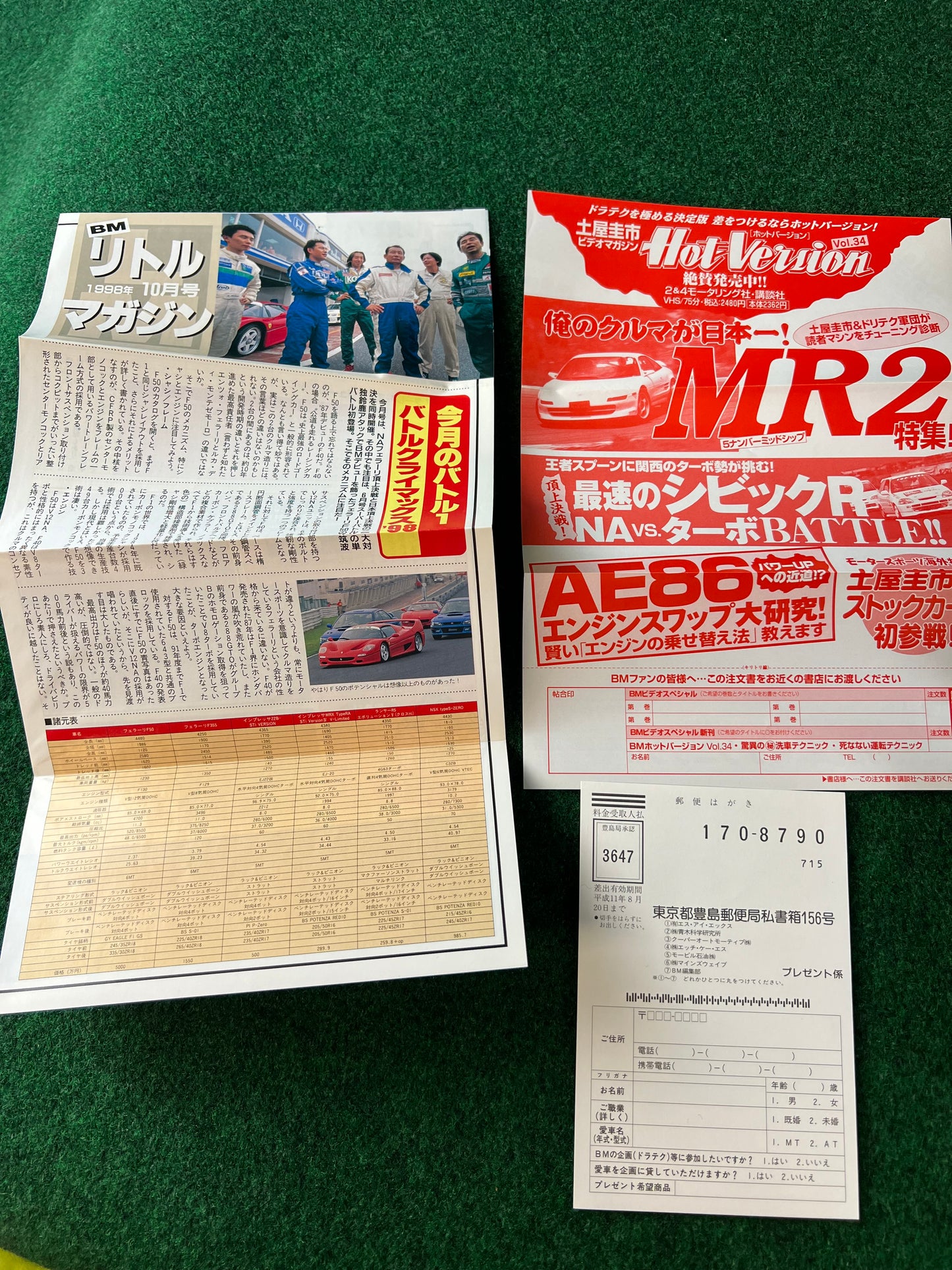 Best Motoring VHS - October, November & December 1998