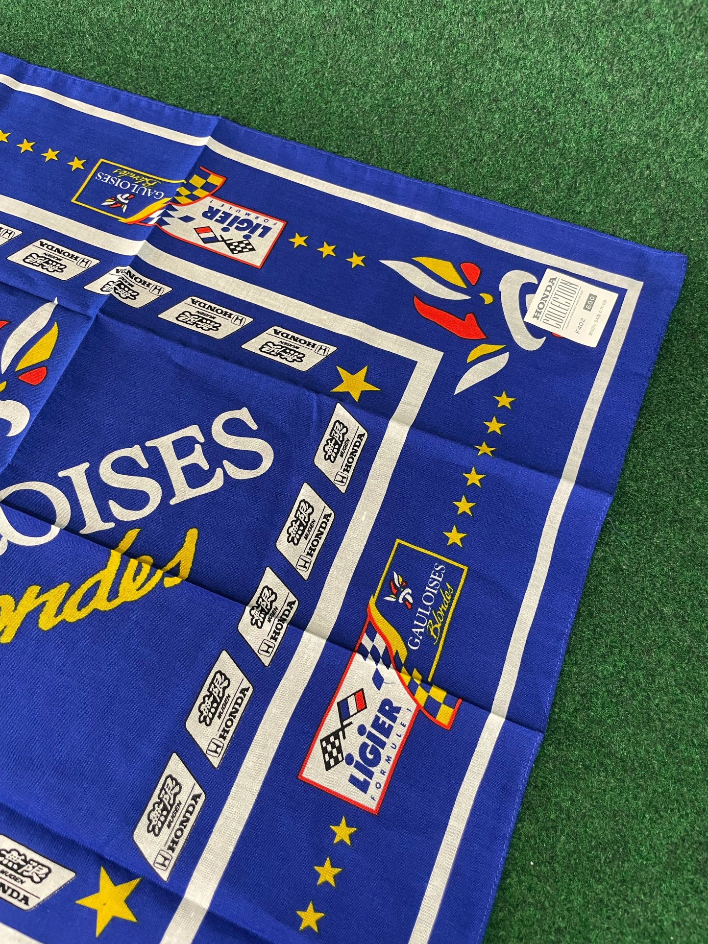 MUGEN Honda Gauloises Blondes Ligier Formula 1 Vintage Bandana Handkerchief Towel