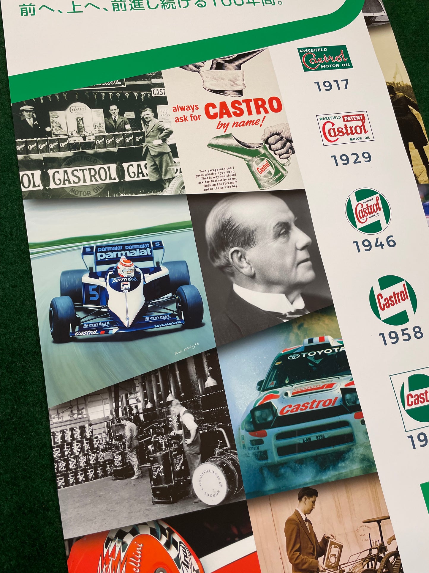 CASTROL Oil - 2023 100 year Company Logo History Timeline Trade Show Display Banner