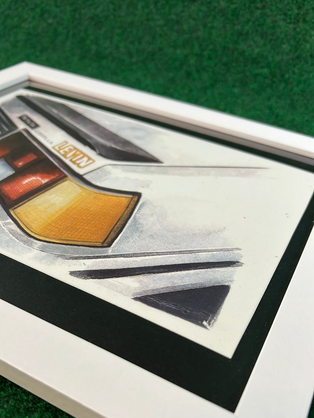 Toyota Corolla Levin AE86 Rear Taillight View Framed Print