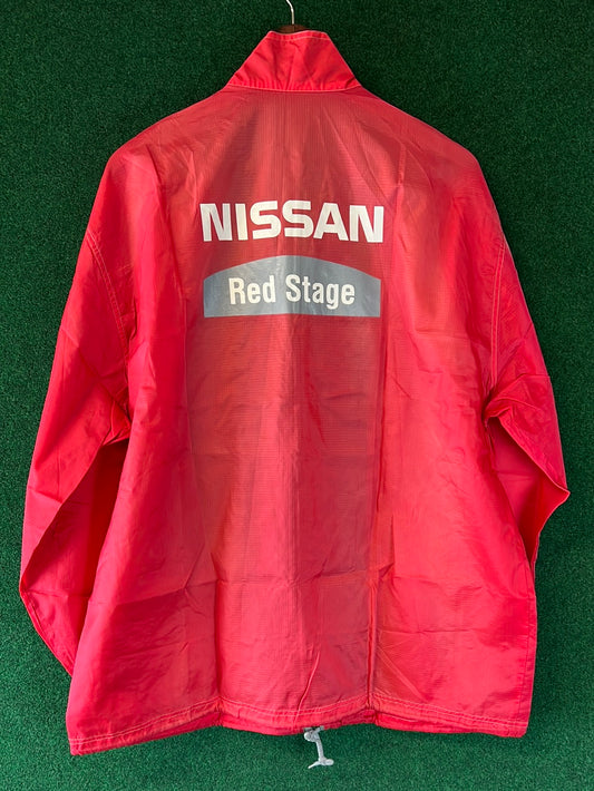 NISSAN Red Stage Workwear Uniform Nylon Windbreaker Jacket