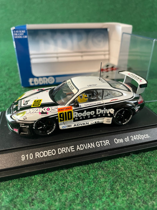 EBBRO Racing Car Collection - JGTC 2002 Rodeo Drive Advan Porsche 911 GT3R 1/43 Scale Diecast