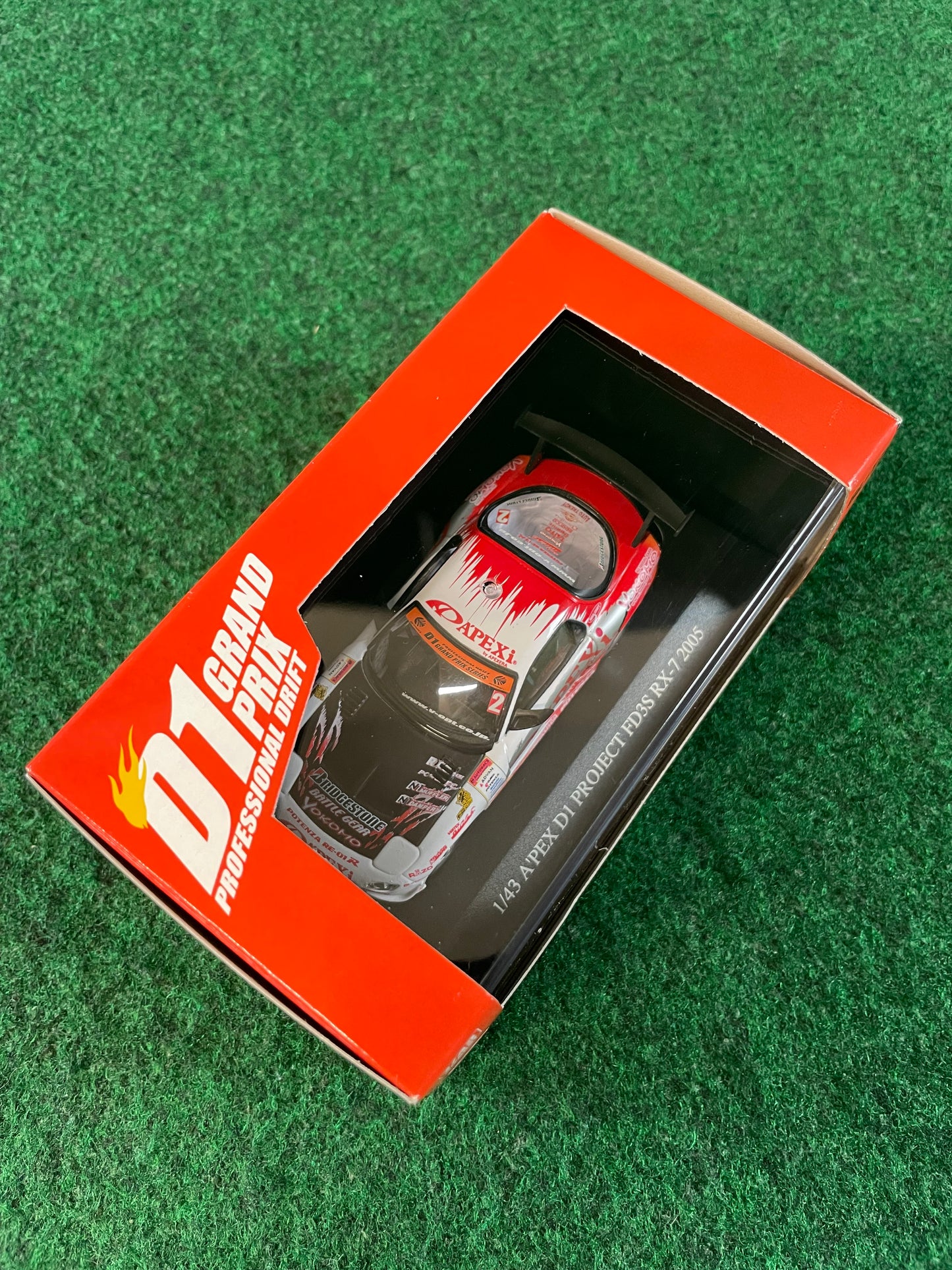 DISM D1 Grand Prix Memorial - 2005 A’pexi Mazda RX-7 1/43 Scale Diecast