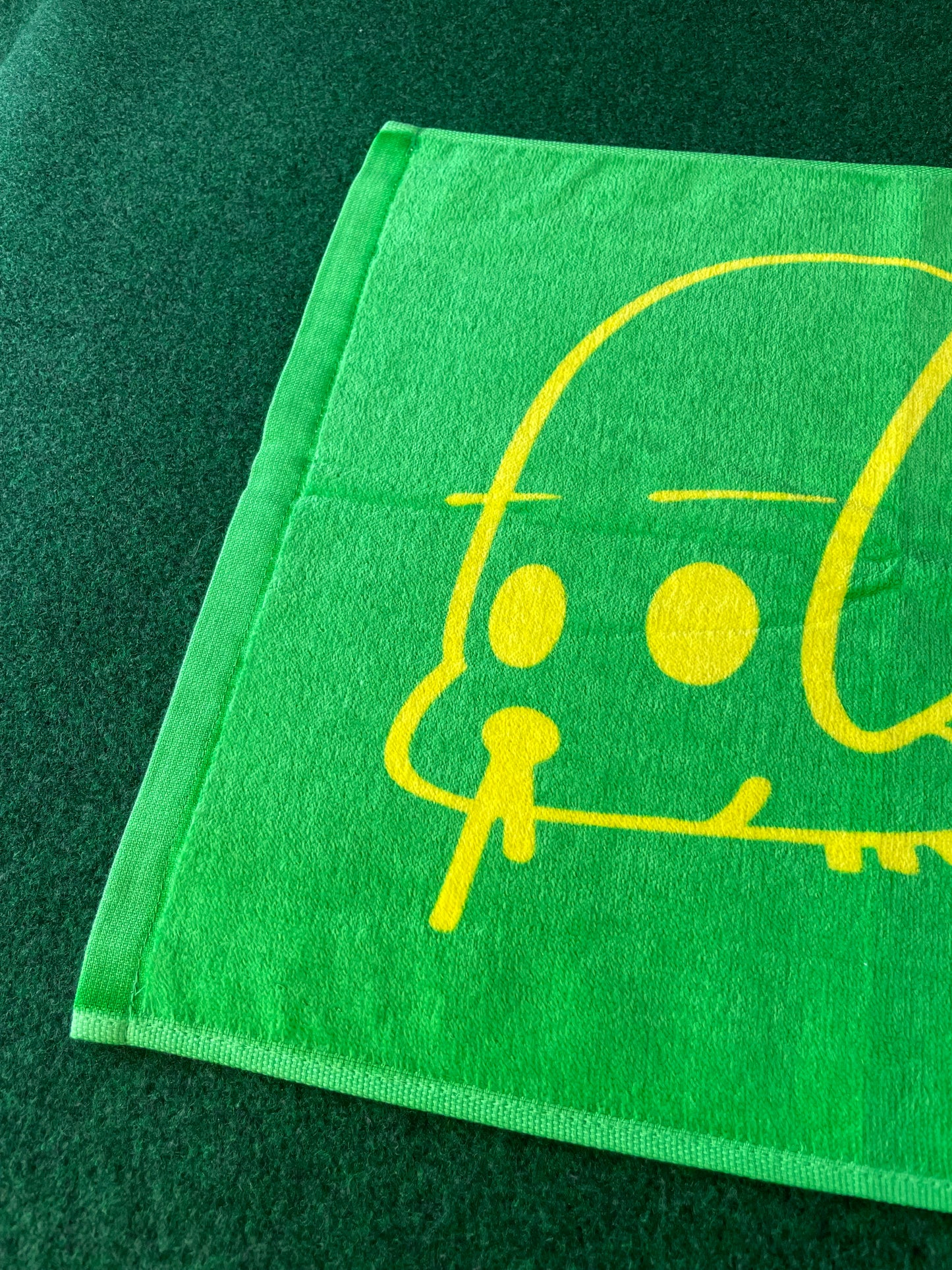 URAS Autographed Green & Yellow Towel