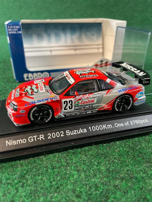 EBBRO Racing Car Collection - 2002 Castrol Pitwork Nissan Skyline R34 GT-R Suzuka 1000km 1/43 Scale Diecast