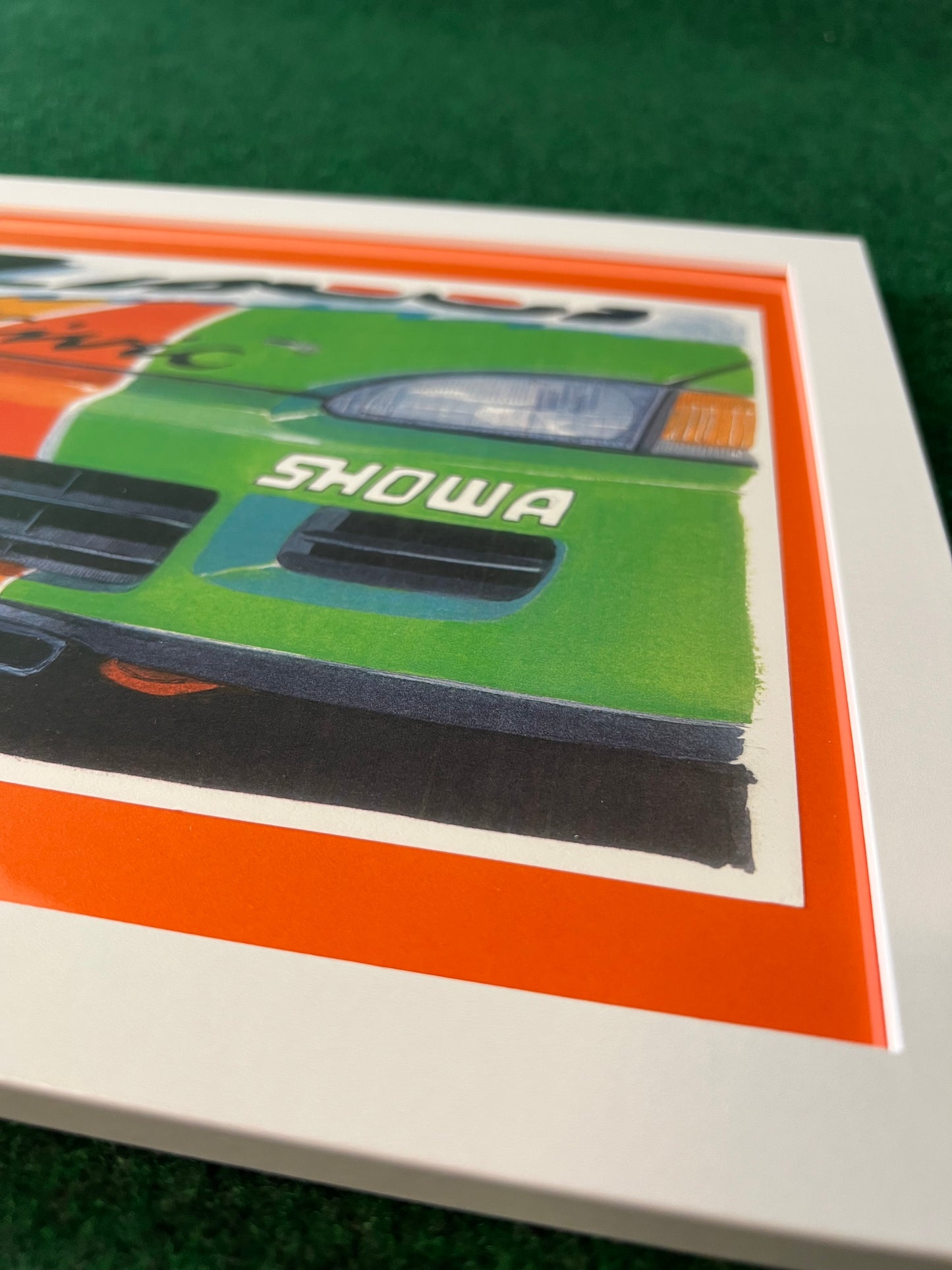 JACCS Honda Civic EG6 Racecar Front End Framed Print