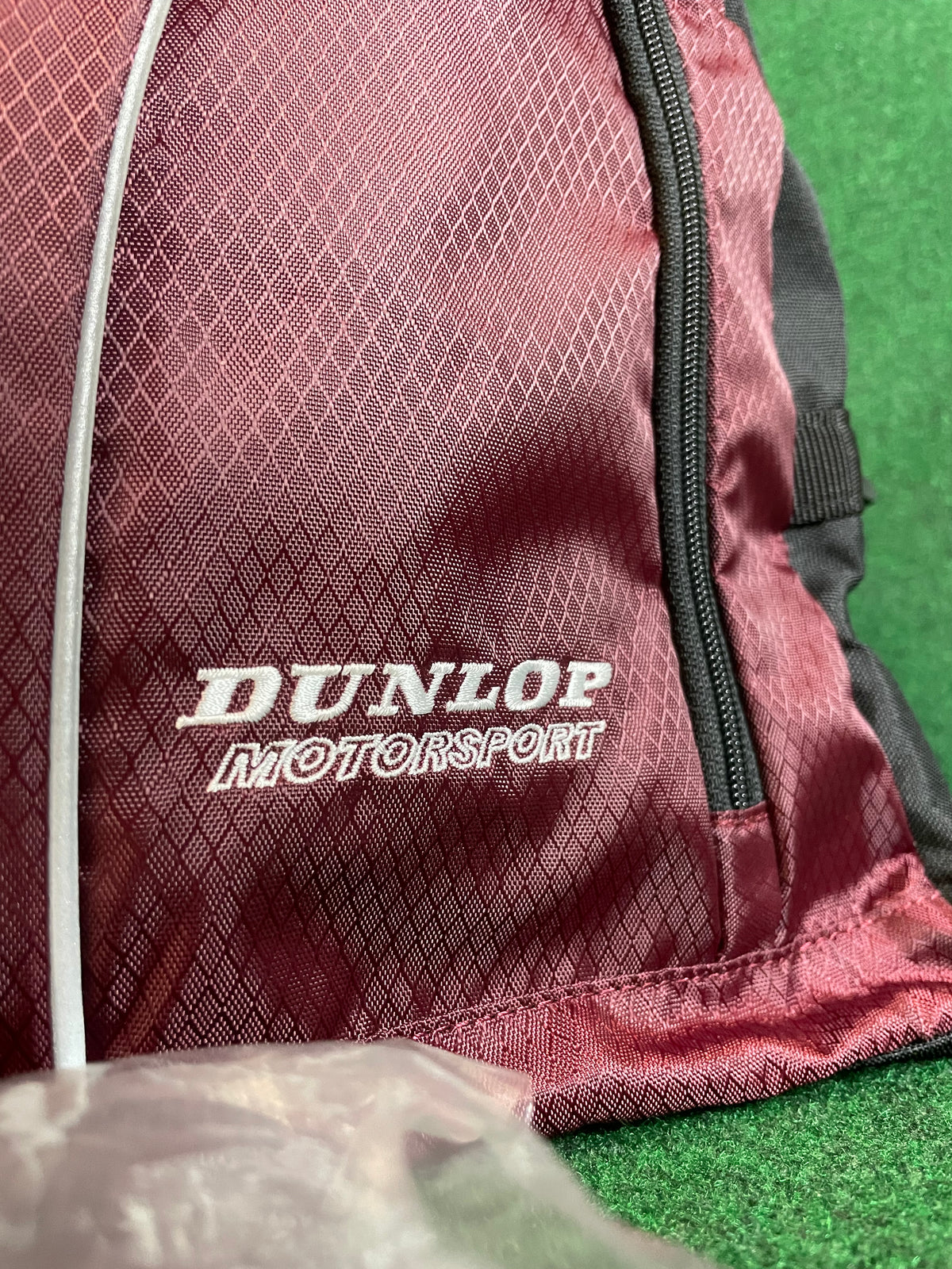 DUNLOP Motorsport - Dark Red & Black Duffle Travel Bag