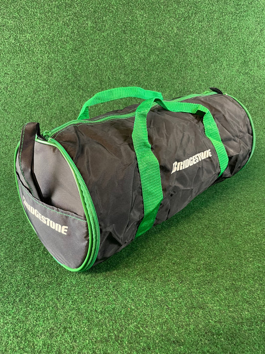 BRIDGESTONE - Black & Green Mini Collapsible Duffle Bag