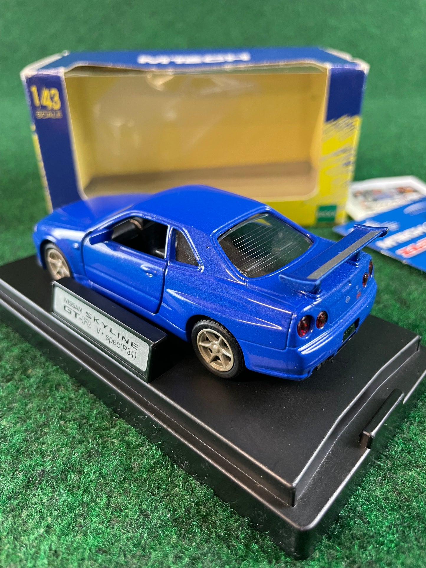 MTECH Nissan Skyline R34 GT-R - Blue 1/43 Scale Diecast