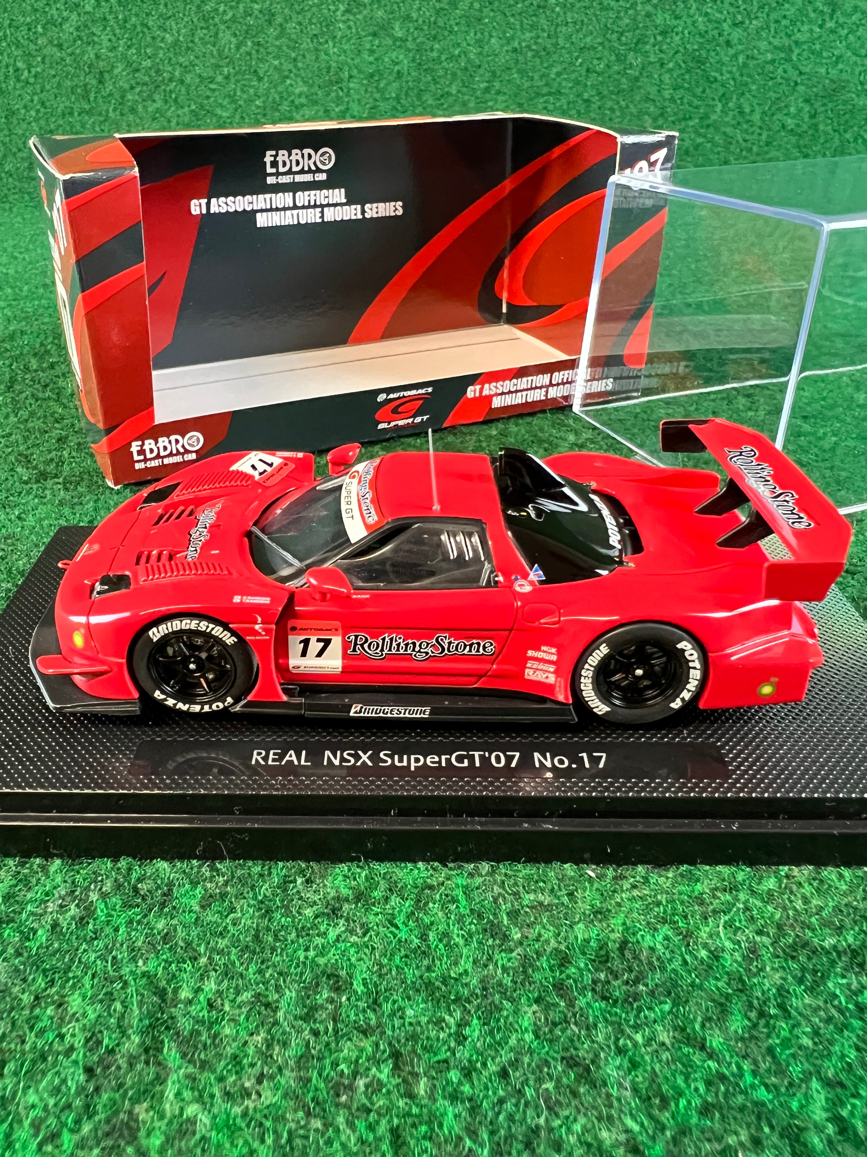 EBBRO - SuperGT 2007 REAL Rolling Stone Honda NSX 1/43 Scale