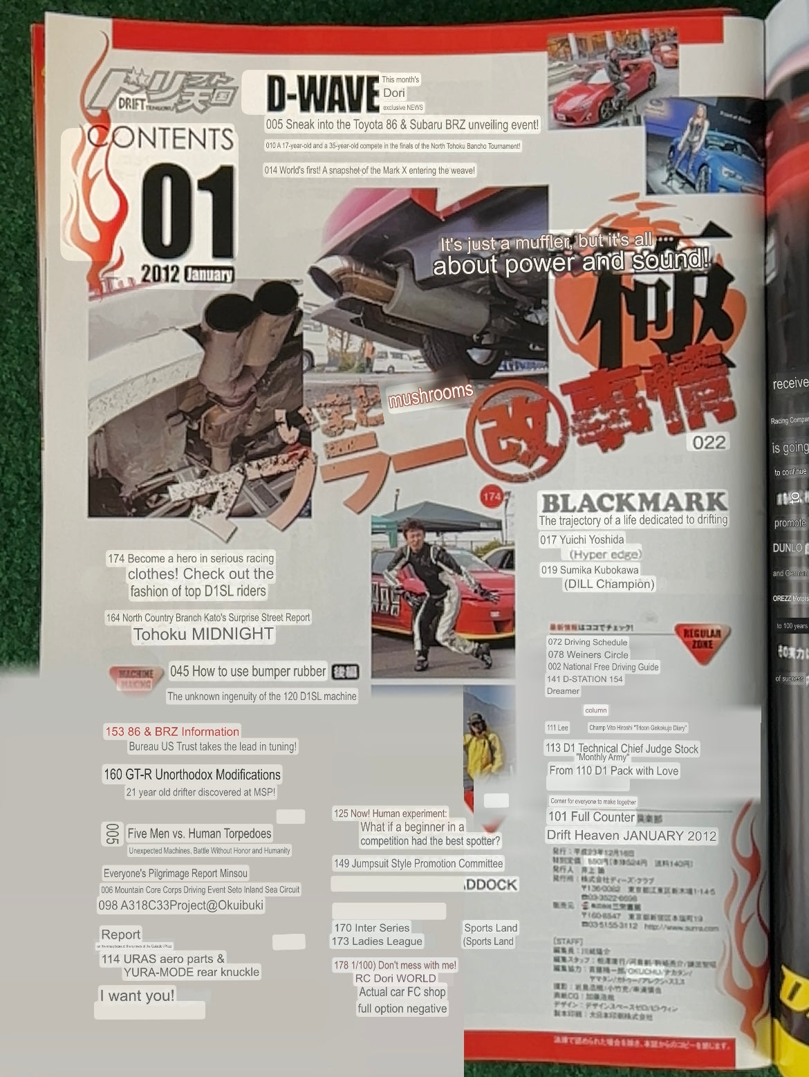 Drift Tengoku Magazine - 2012 Complete Set