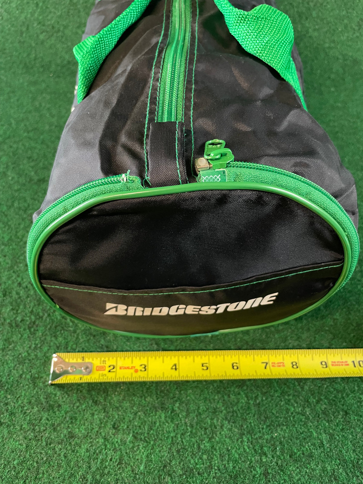 BRIDGESTONE - Black & Green Mini Collapsible Duffle Bag