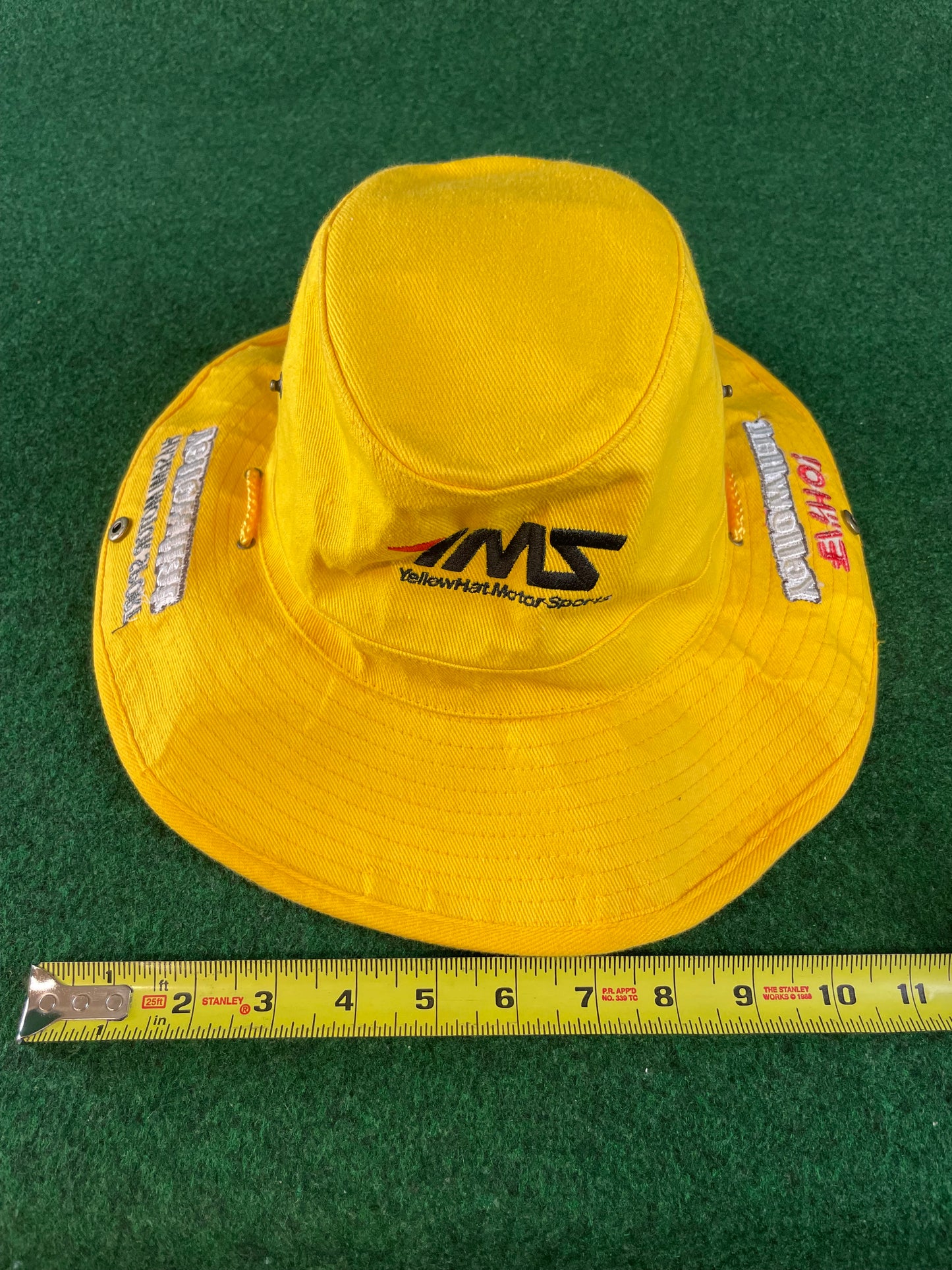 YMS SuperGT Yellow Hat & Hasemi Motor Sport Drawstring Bucket Hat