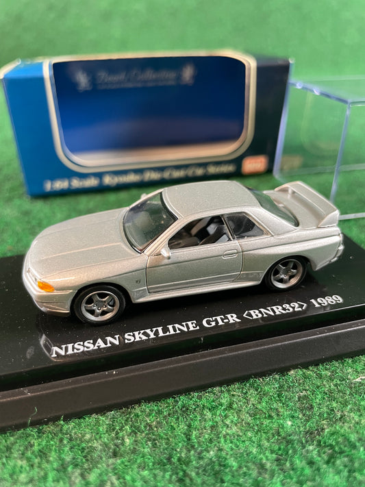 KYOSHO - Beads Collection Silver 1989 Nissan Skyline R32 GT-R 1/64 Scale Diecast