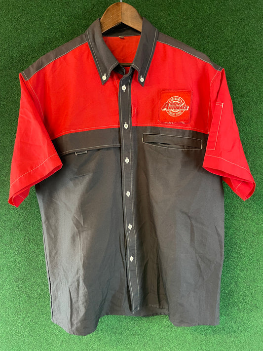 Super Autobacs - Employee Button Down Short Sleeved Shirt