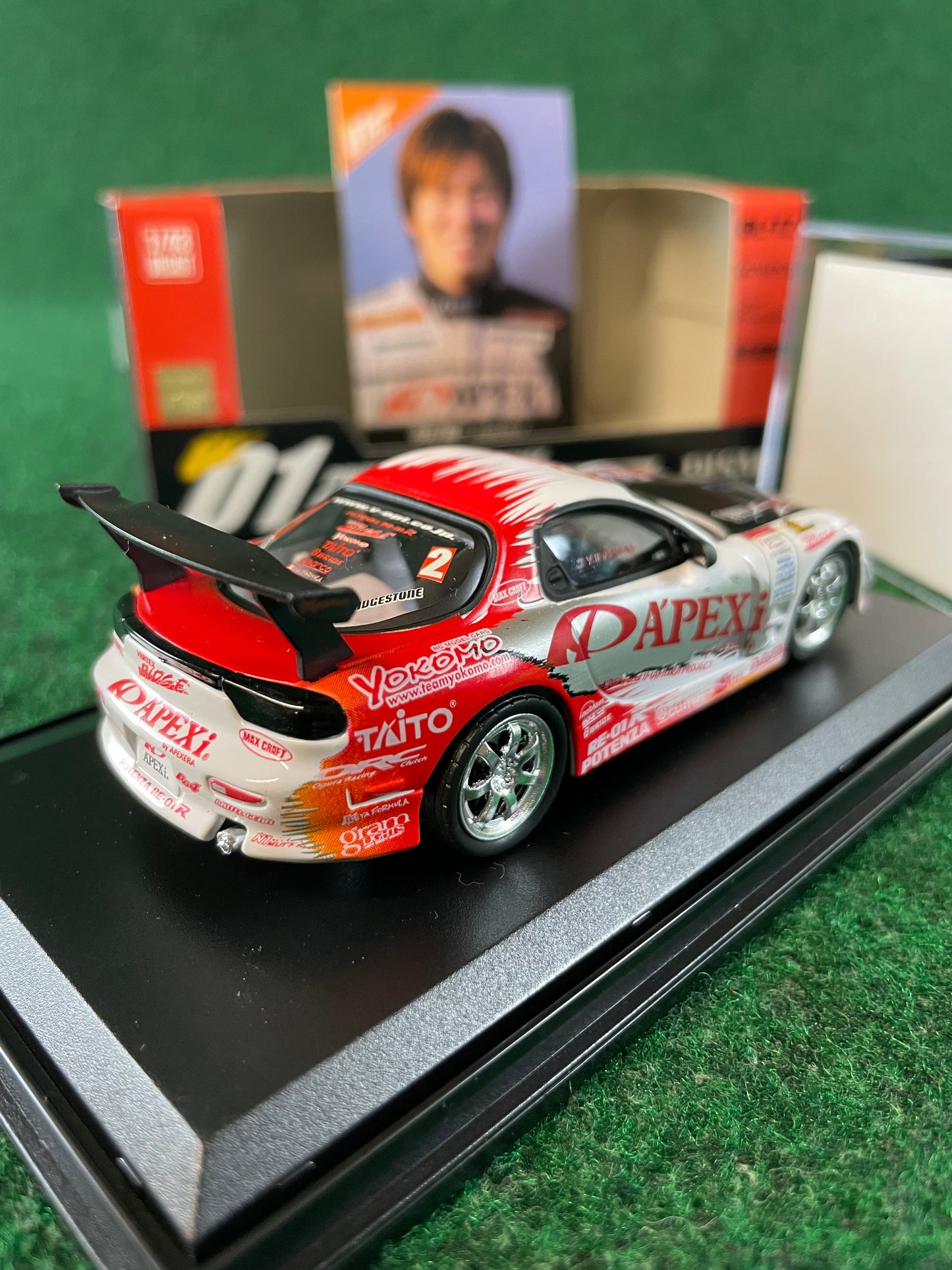DISM D1 Grand Prix Memorial - 2005 A’pexi Mazda RX-7 1/43 Scale Diecast