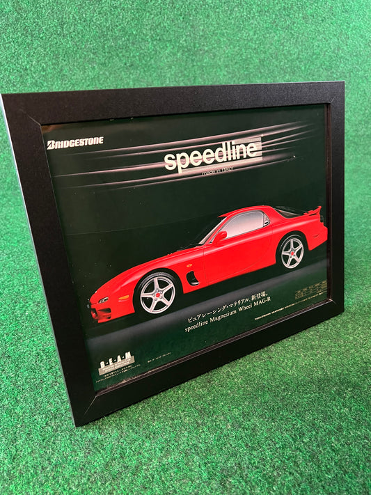 Speedline Wheels - Mazda RX-7 Framed Advertisement Picture