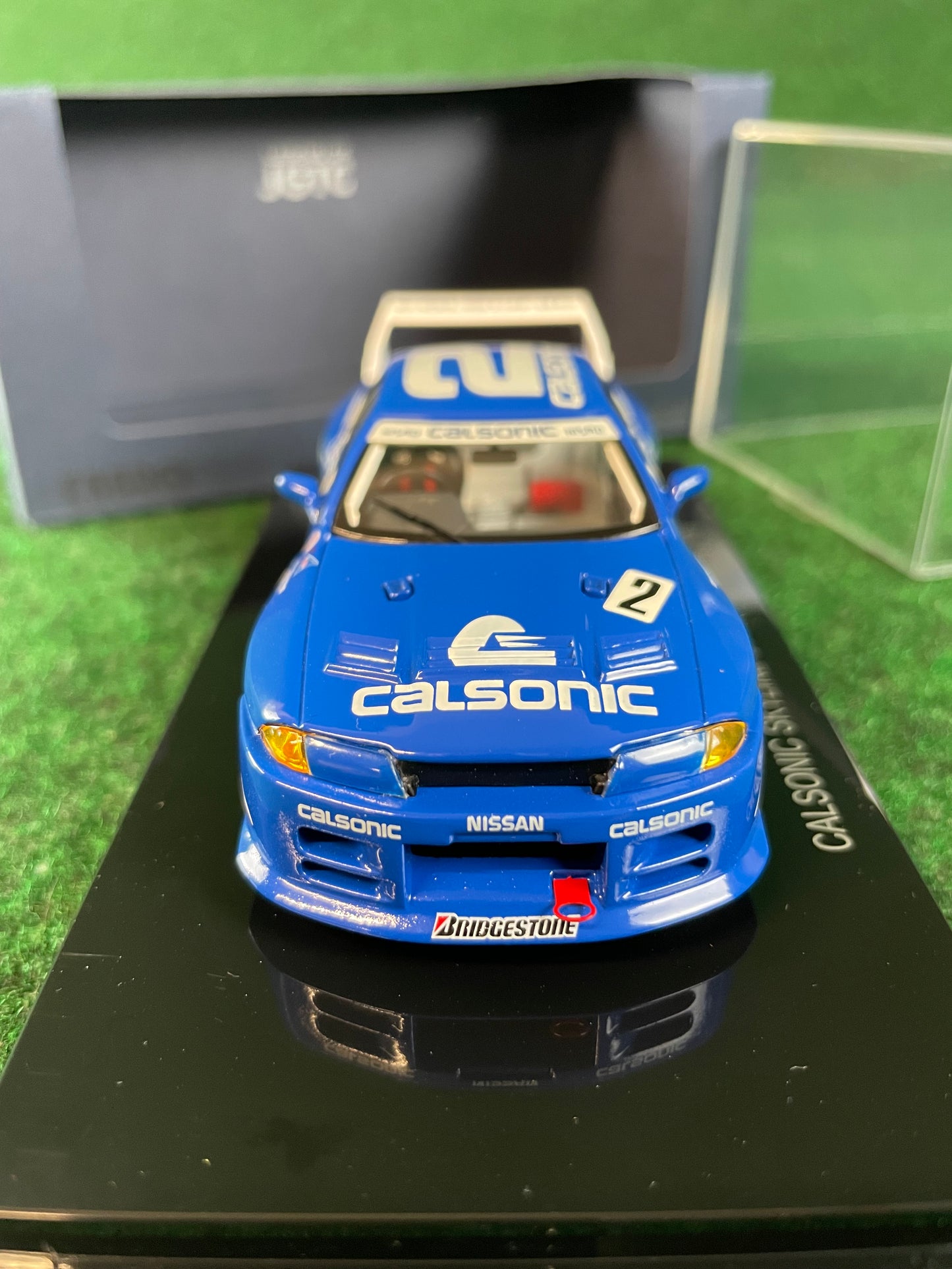 EBBRO JGTC Legends Calsonic 1993 Fuji May Nissan Skyline R32 GT-R 1/43 Scale Diecast