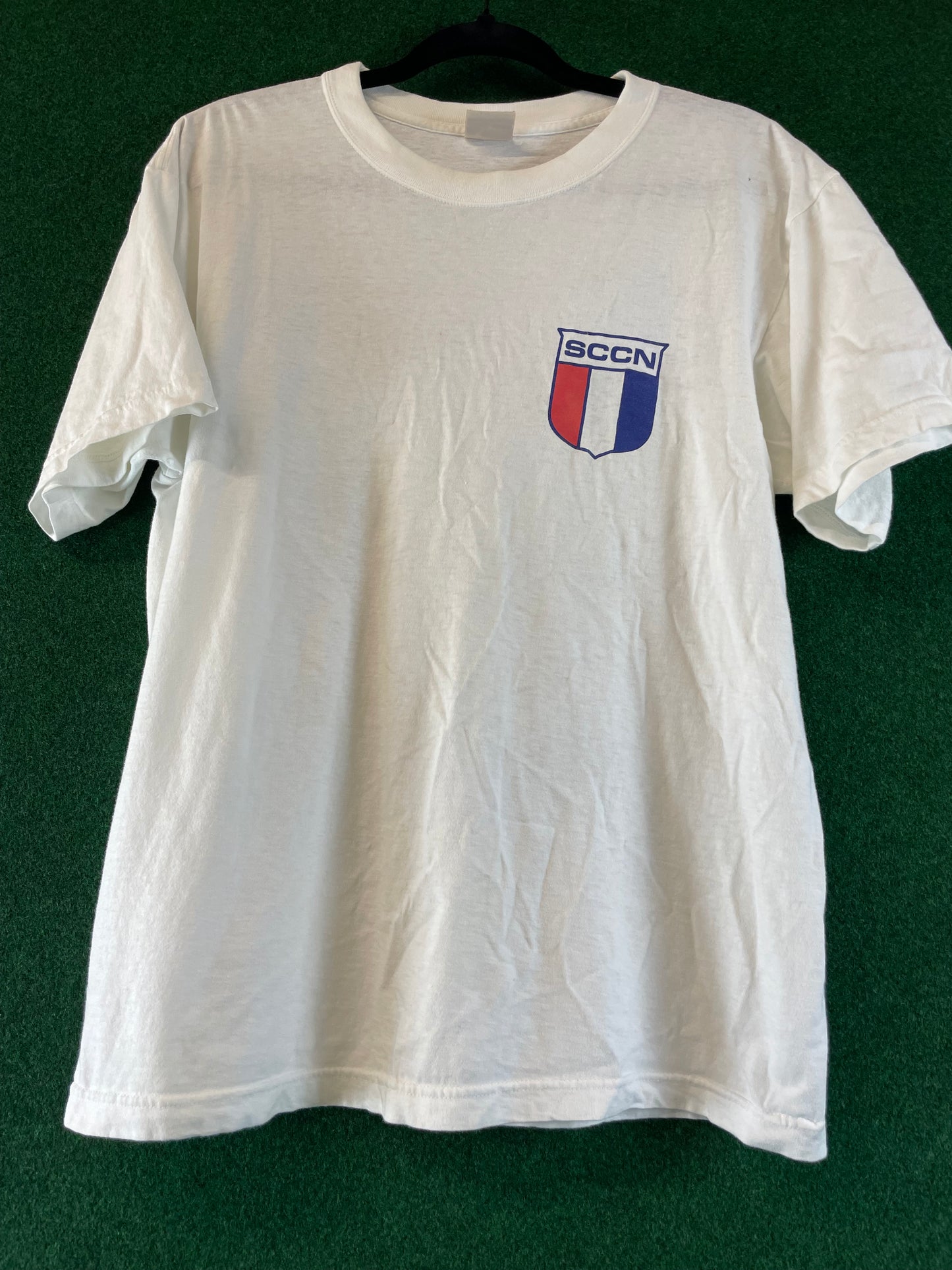 SCCN - Sports Car Club of Nissan Vintage White T-Shirt