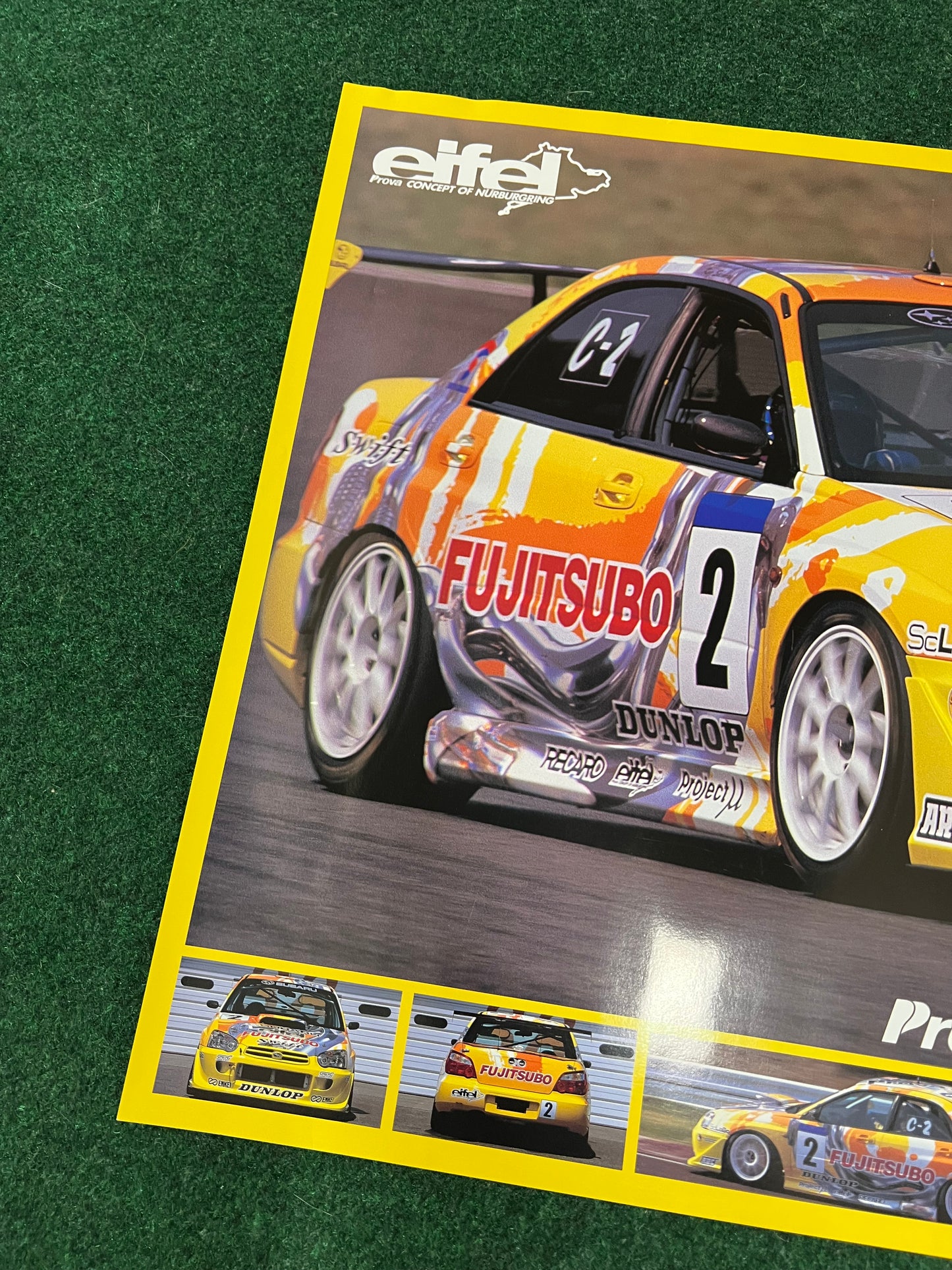 Super Taikyu Fujitsubo 2002 Subaru Impreza WRX STI Race Poster