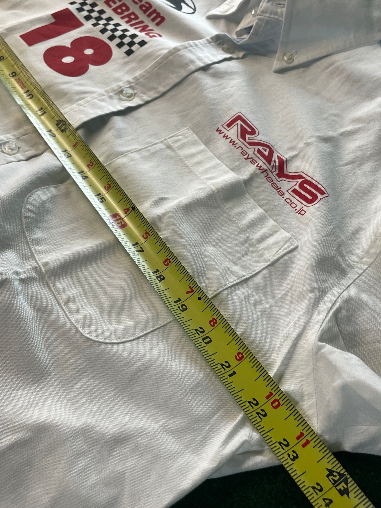 RAYS WHEELS - Team Sebring Racing Team  Button down Short Sleeve Pit Shirt