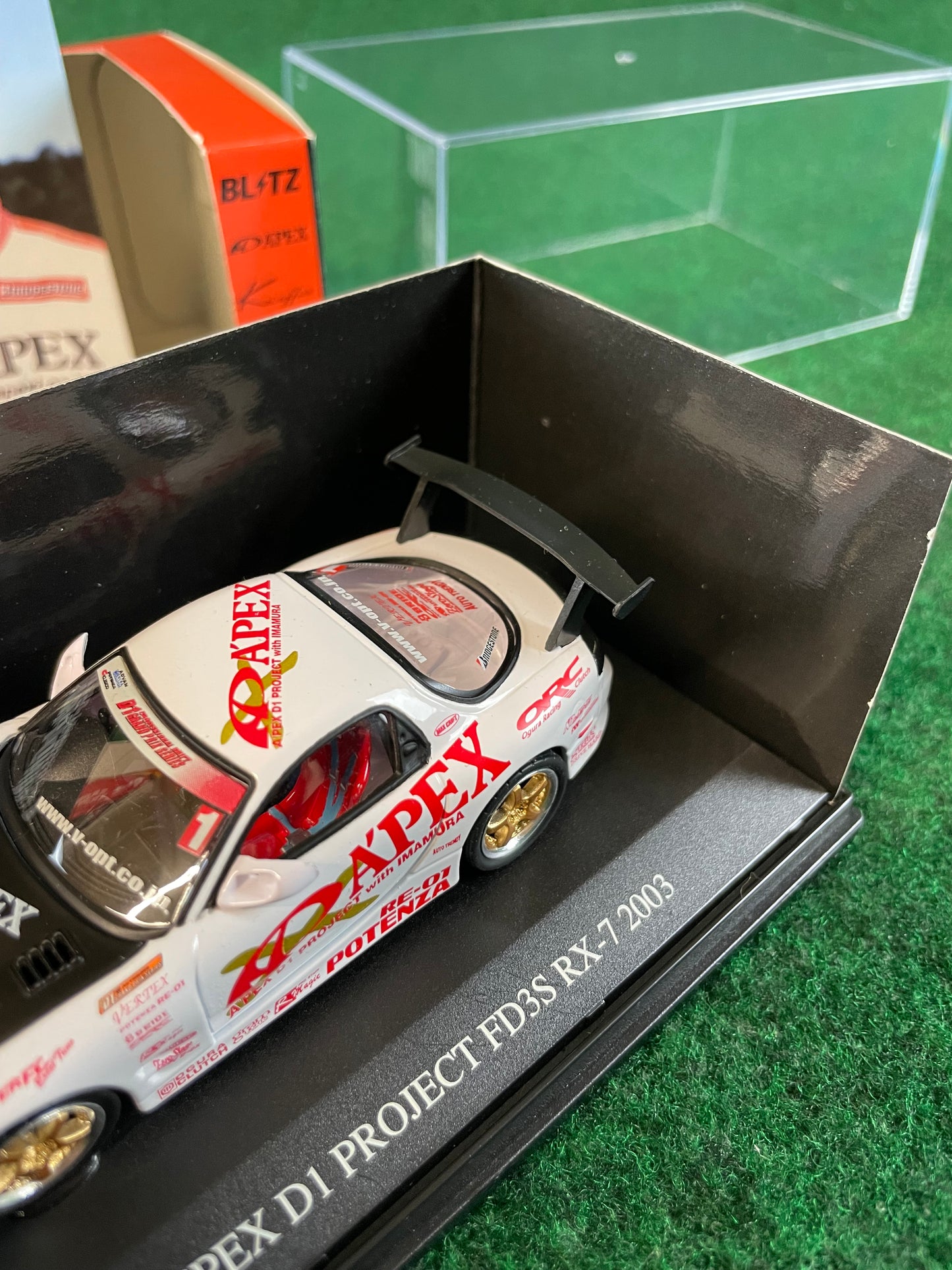 DISM D1 Grand Prix Memorial - 2003 A’pexi Mazda RX-7 1/43 Scale Diecast