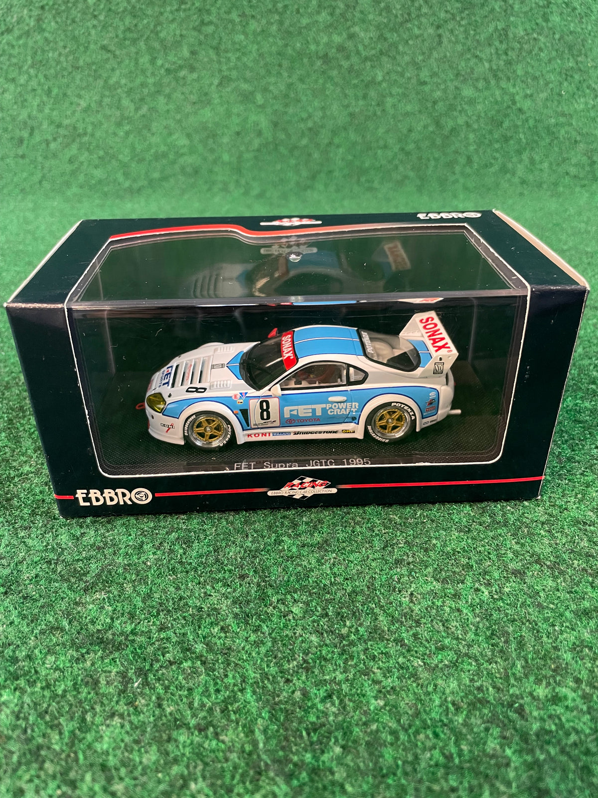 EBBRO - 1995 JGTC FET Sonax Toyota Supra 1/43 Scale Diecast