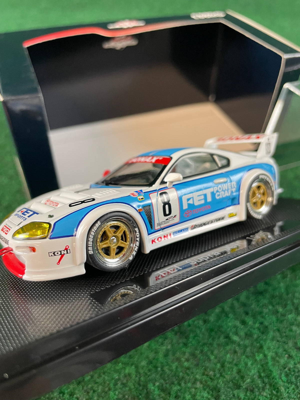 EBBRO - 1995 JGTC FET Sonax Toyota Supra 1/43 Scale Diecast