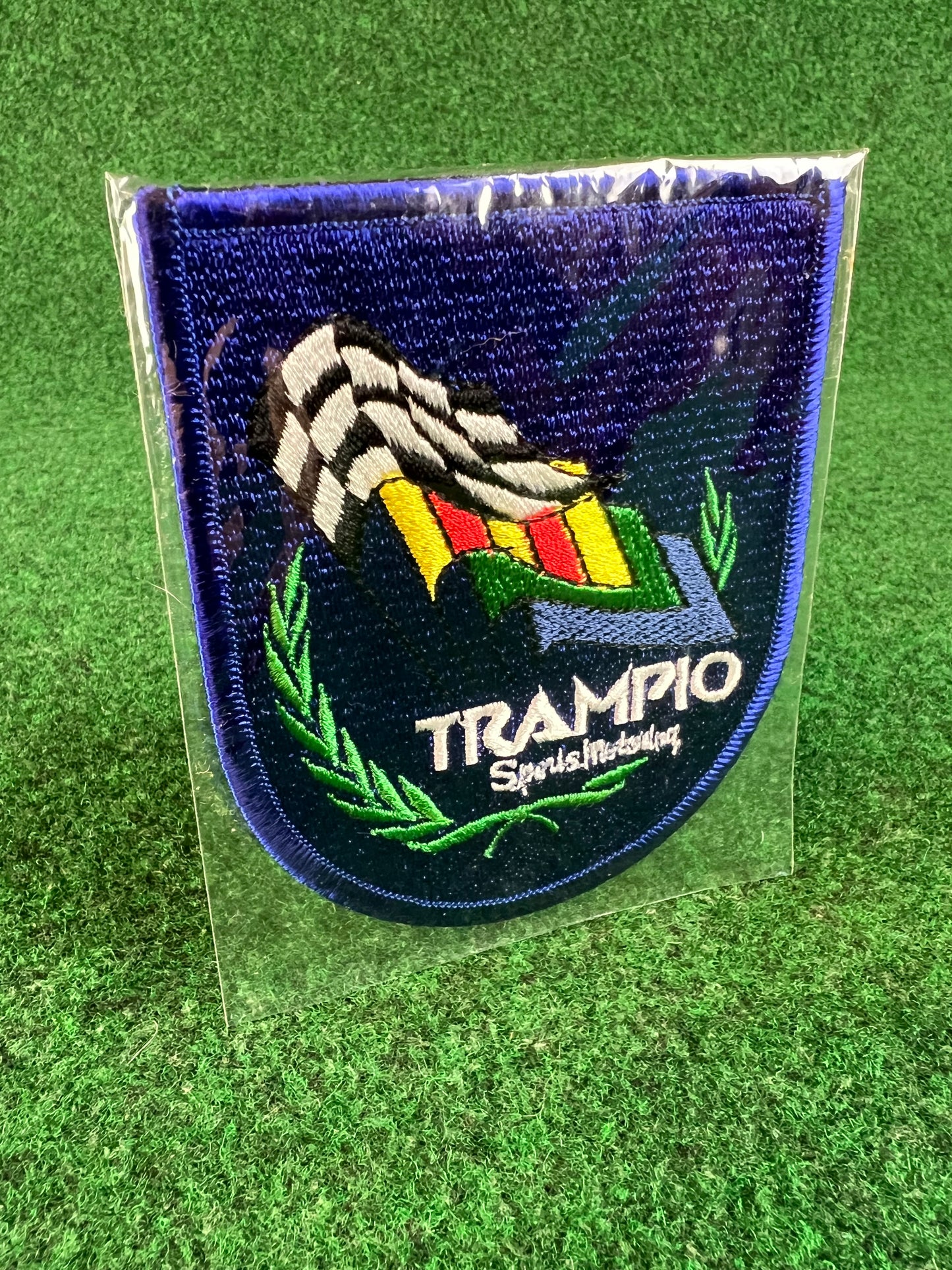 TRAMPIO Sports Motoring Vintage Logo Patch (Blue/Green/White)