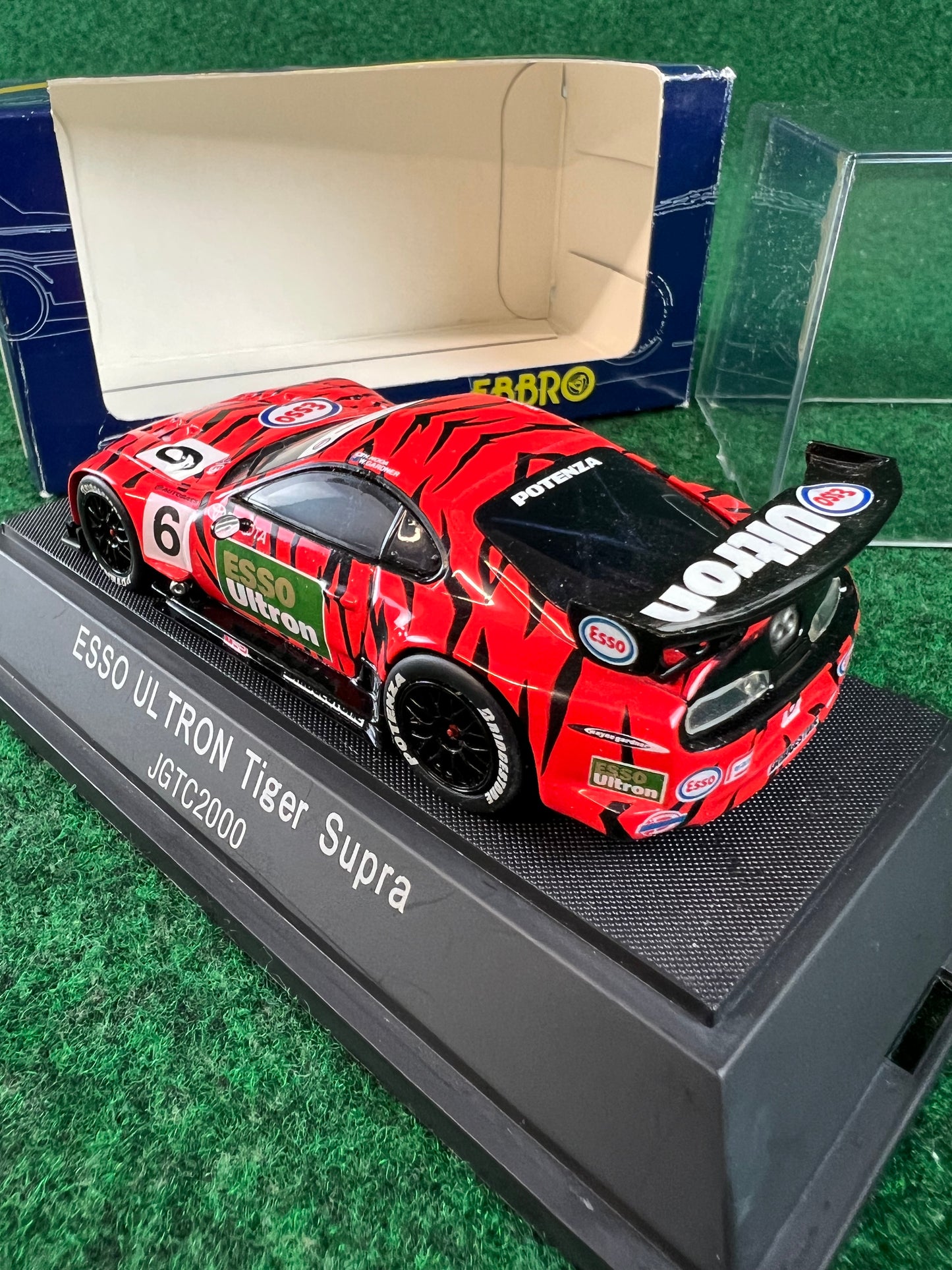 EBBRO Trendies ESSO Ultron Toyota Supra 2000 (Red & Black) 1/43 Scale Diecast