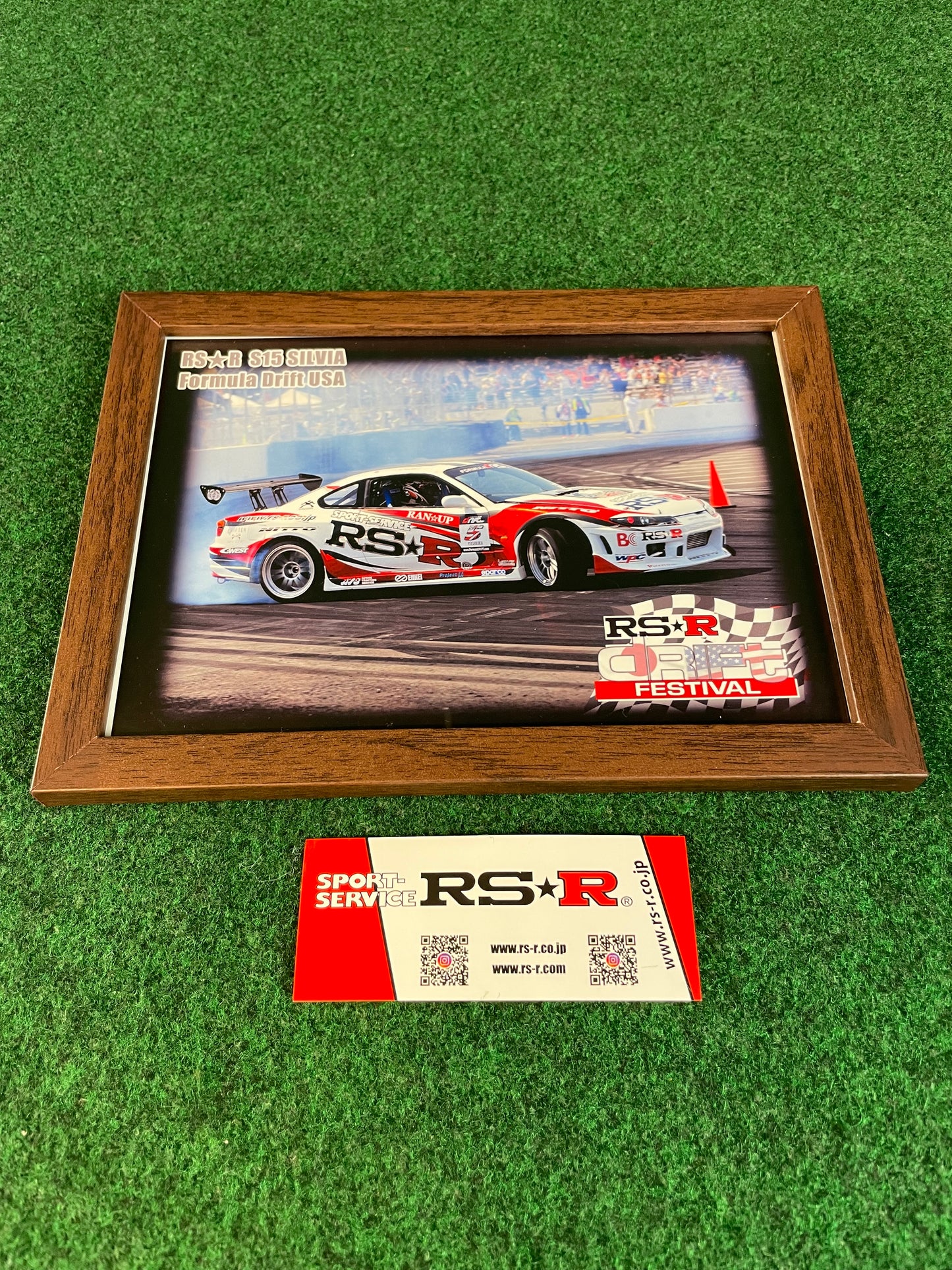 RSR - Nissan Silvia S15 Formula Drift USA Framed Photo & Sticker Set