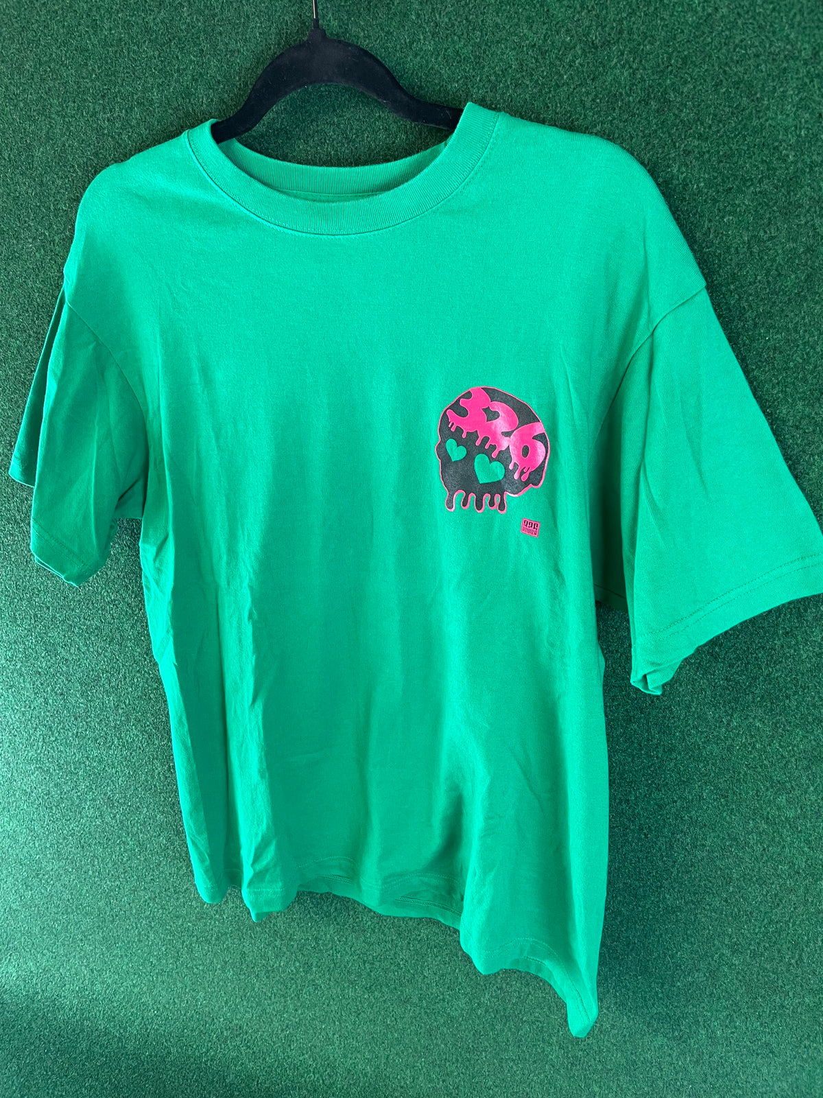 326POWER - Green/Pink/Black Skull Drip T-shirt