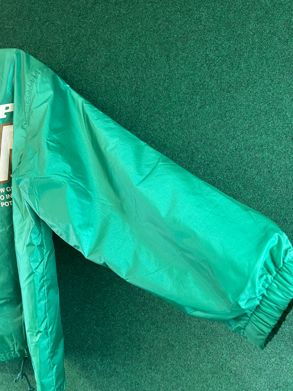 DUNLOP COM - Vintage Green Nylon Windbreaker Jacket