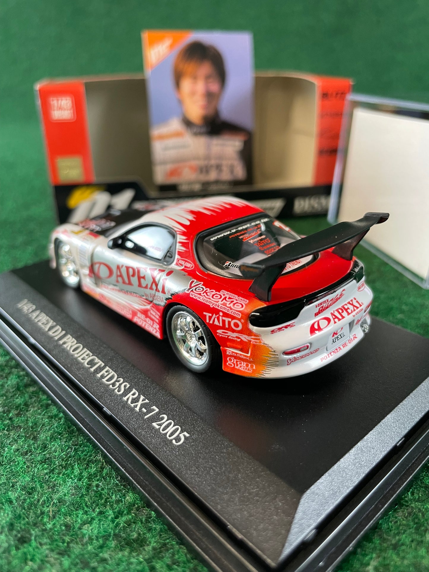 DISM D1 Grand Prix Memorial - 2005 A’pexi Mazda RX-7 1/43 Scale Diecast